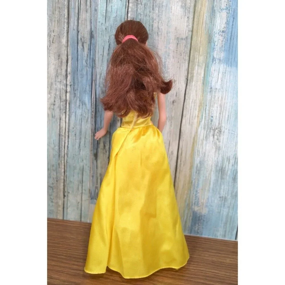 Vintage Mattel Disney Belle Barbie Doll 1999 Beauty and the Beast Yellow Gown